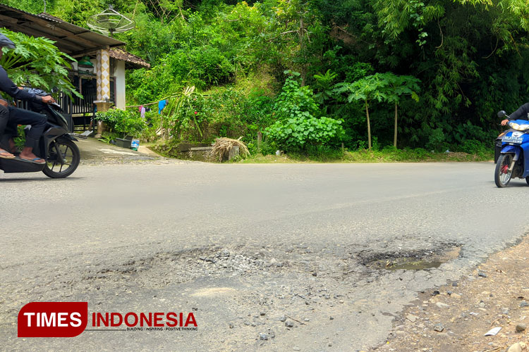 Awas, Jalan Provinsi Di Pacitan Banyak Yang Berlubang Dan Rusak - TIMES ...