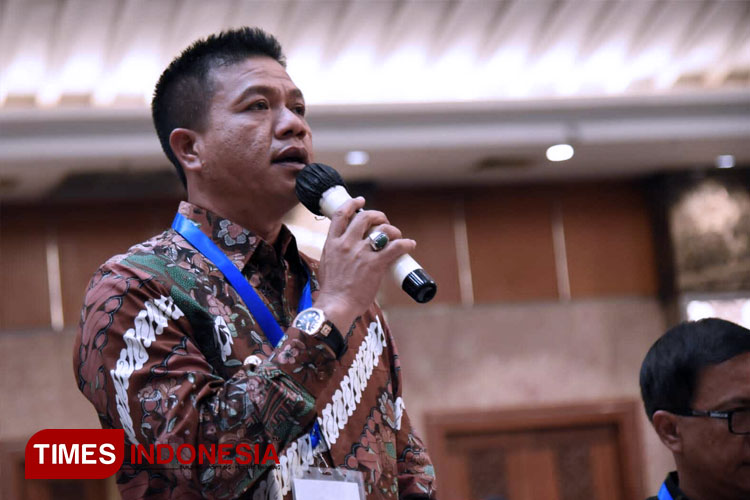 Bupati Bandung Dadang Supriatna saat Rakernas Apkasi tahun 2021 di Nusa Dua Bali, Sabtu (19/6/21). (FOTO: Diskominfo for TIMES Indonesia)