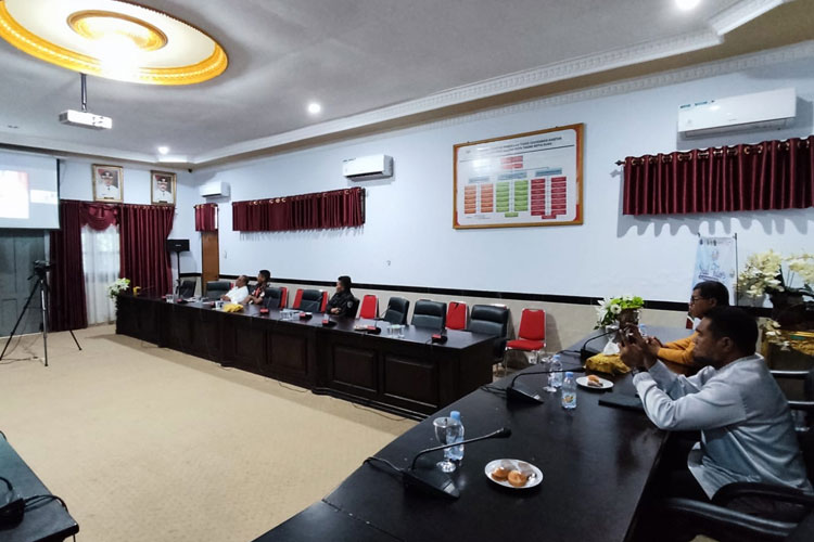 Sosialiasasi UI Green City Metric Rankings (GCMR) 2023 yang diikuti Pemkot Tidore secara virtual, Kamis (2/2/2023). (Foto: Harianto/TIMES Indonesia)