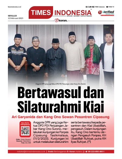 Edisi Minggu, 12 Februari 2023: E-Koran, Bacaan Positif Masyarakat 5.0