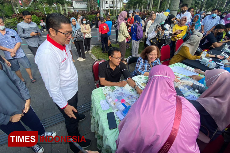 Layanan Jebol Perintis PTM Hadir di Car Free Day Kota Malang