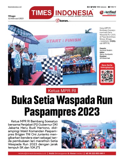 Edisi Minggu, 12 Februari 2023: E-Koran, Bacaan Positif Masyarakat 5.0