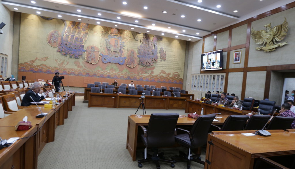 Suasana Rapat Dengar Pendapat Umum (RDPU) bersama Komisi VI DPR RI di Gedung | Nusantara I, Kompleks Parlemen, Senayan, Jakarta,