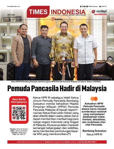 Edisi Selasa, 14 Februari 2023: E-Koran, Bacaan Positif Masyarakat 5.0
