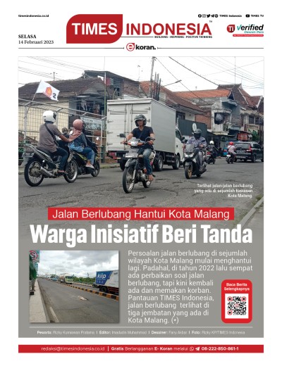 Edisi Selasa, 14 Februari 2023: E-Koran, Bacaan Positif Masyarakat 5.0