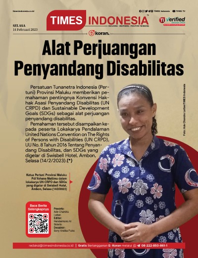 Edisi Selasa, 14 Februari 2023: E-Koran, Bacaan Positif Masyarakat 5.0