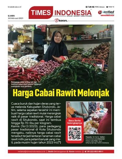  	Edisi Kamis, 16 Februari 2023: E-Koran, Bacaan Positif Masyarakat 5.0 