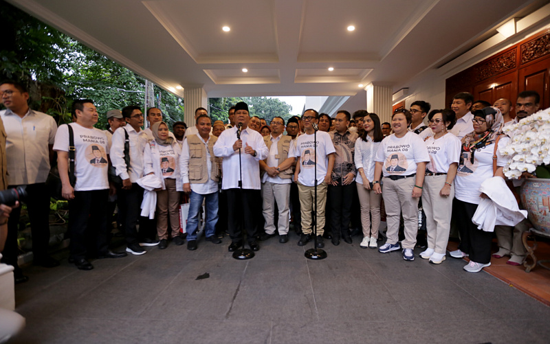 Relawan Jokowi Mania akan bertemu dengan Ketua Umum Partai Gerindra Prabowo Subianto