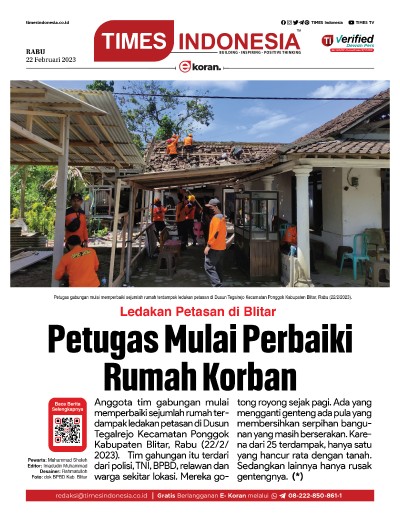Edisi Rabu, 22 Februari 2023: E-Koran, Bacaan Positif Masyarakat 5.0