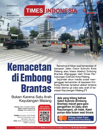 Edisi Rabu, 22 Februari 2023: E-Koran, Bacaan Positif Masyarakat 5.0