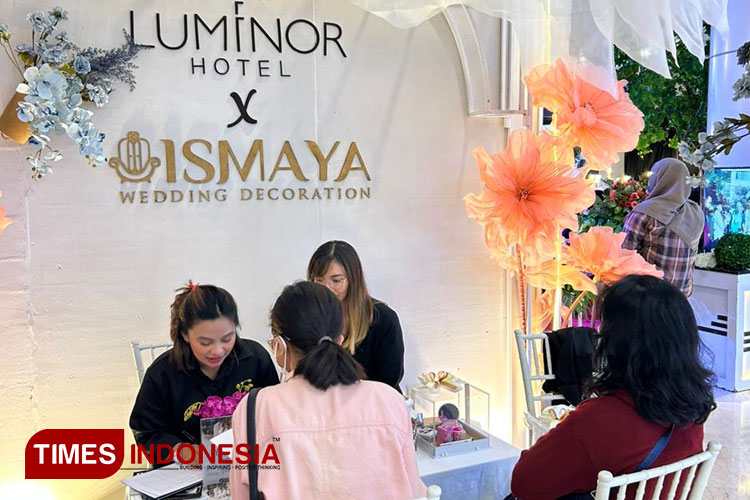 Booth Luminor Hotel Jember diacara Wedding Expo “Temu Manten” di Atrium Lippo Plaza Jember. (Foto: Luminor for TIMES Indonesia) 