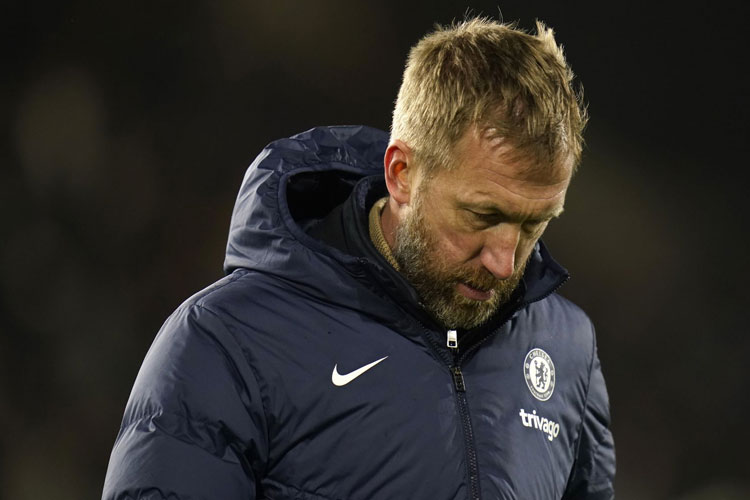 Pelatih Chelsea Graham Potter mendapat ancaman pembunuhan dari fans yang kecewa dengan performa Chelsea di Liga Inggris. (foto: Skysports)
