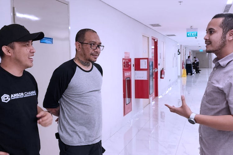 Jenguk David di Rumah Sakit, GP Ansor Jatim Komitmen Lawan Narasi Negatif