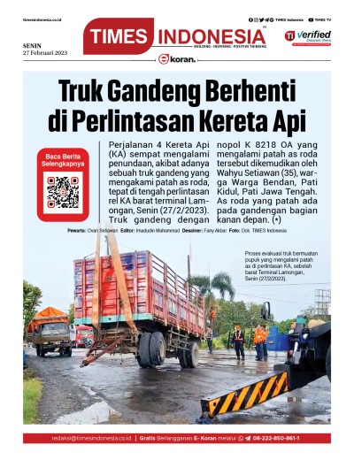 Edisi Senin, 27 Februari 2023: E-Koran, Bacaan Positif Masyarakat 5.0 
