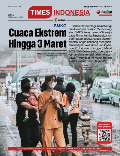 Edisi Senin, 27 Februari 2023: E-Koran, Bacaan Positif Masyarakat 5.0 