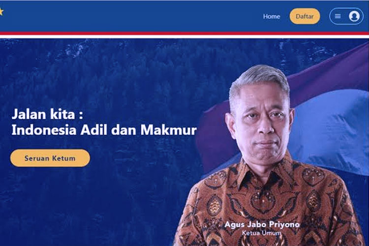 Ketua Umum (Ketum) Partai Adil Makmur (Prima), Agus Jabo Priyono. (FOTO: dok Partai Prima)