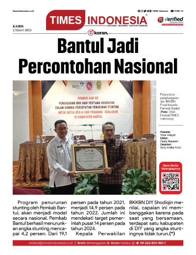 Edisi Kamis, 2 Maret 2023: E-Koran, Bacaan Positif Masyarakat 5.0