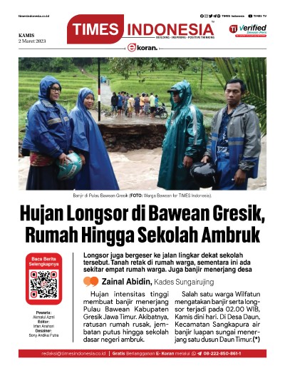 Edisi Kamis, 2 Maret 2023: E-Koran, Bacaan Positif Masyarakat 5.0