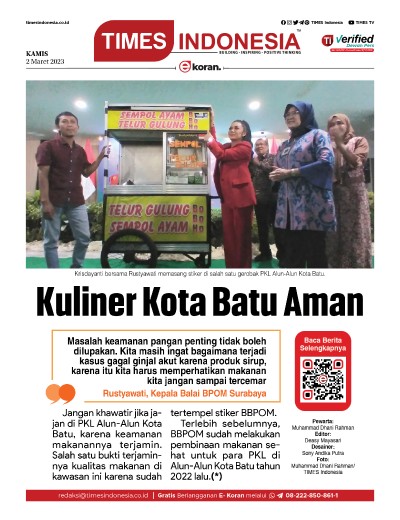 Edisi Kamis, 2 Maret 2023: E-Koran, Bacaan Positif Masyarakat 5.0