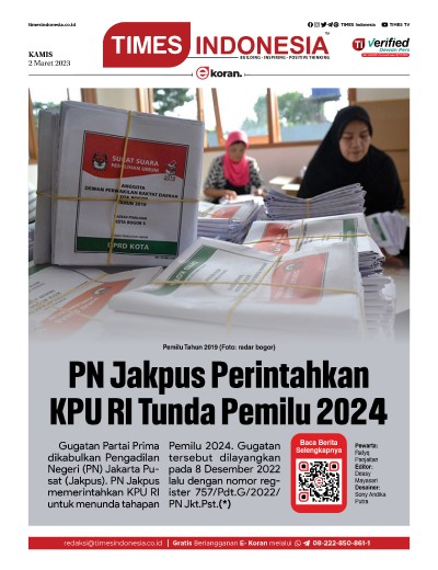 Edisi Kamis, 2 Maret 2023: E-Koran, Bacaan Positif Masyarakat 5.0
