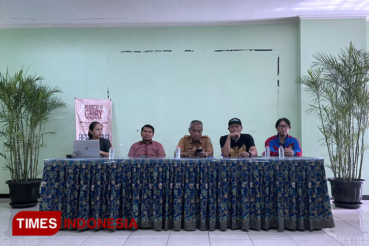 Konferensi pers persiapan gelaran tinju amatir Walikota Malang Cup 2023. (FOTO: Rizky Kurniawan Pratama/TIMES Indonesia)
