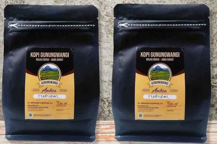 Produk kopi Gunungwangi Majalengka. (FOTO: Instagram Majalengka Mart)