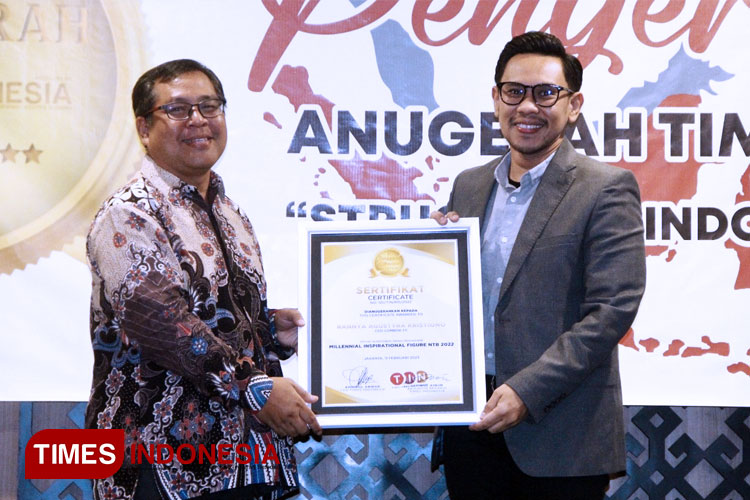 CEO Lombok FC Rannya Agustyra Raih Penghargaan Milennial Inspirational Figure ATI 2022
