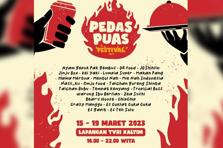 Flyer Pedas Puas melibatkan Media TIMES indonesia.co.id dan media patner lainnya (Foto: Seven Promosindo )