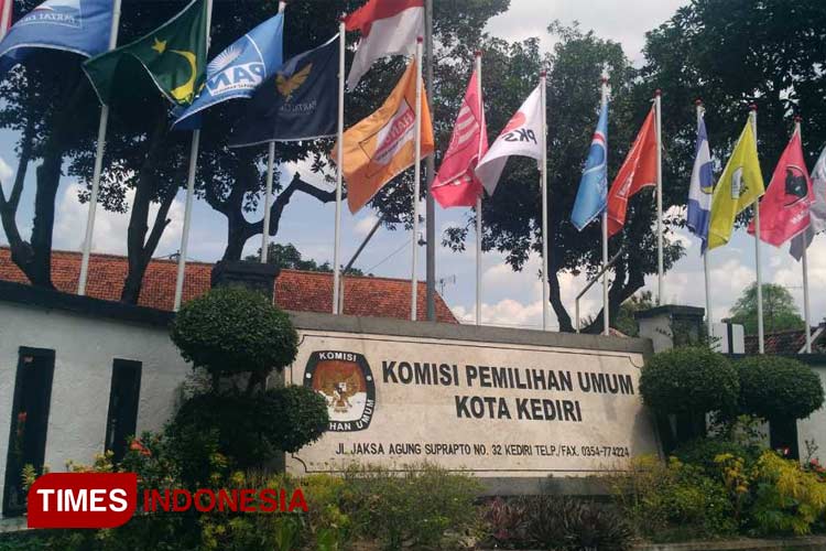Kantor KPU Kota Kediri (foto: Yobby/TIMES Indonesia) 