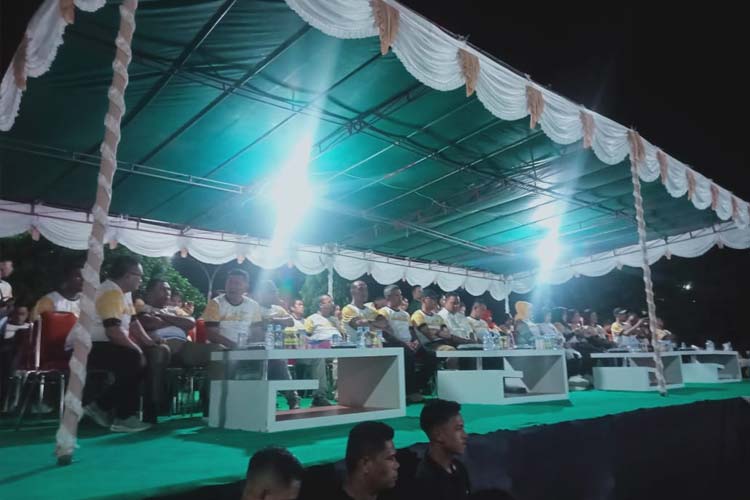 Suasana Launching Festival Morotai Daloha 2023 di Taman Kota Daruba, Morotai. Sabtu (18/3/2023). (Foto: Munces for TIMES Indonesia)