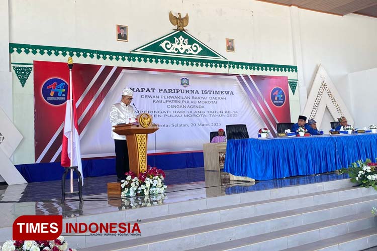Pemkab dan DPRD Morotai Gelar Paripurna Istimewa HUT ke-14 Kabupaten Pulau Morotai