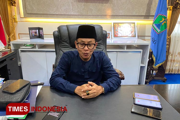 Wali Kota Malang, Sutiaji saat ditemui awak media. (Foto: Rizky Kurniawan Pratama/TIMES Indonesia)