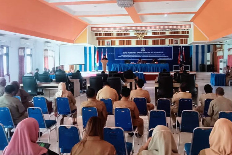 DPRD Morotai Gelar Rapat Paripurna Penyampaian Dokumen LKPJ Pj Bupati