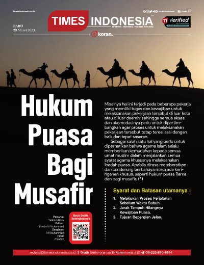 Edisi Rabu, 29 Maret 2023: E-Koran, Bacaan Positif Masyarakat 5.0