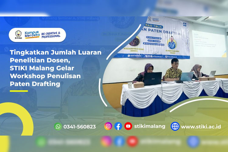 Tingkatkan Jumlah Luaran Penelitian Dosen, STIKI Malang Gelar Workshop Penulisan Paten Drafting