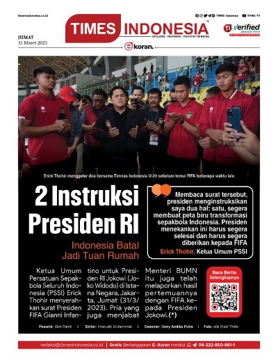 	Edisi Jumat, 31 Maret 2023: E-Koran, Bacaan Positif Masyarakat 5.0