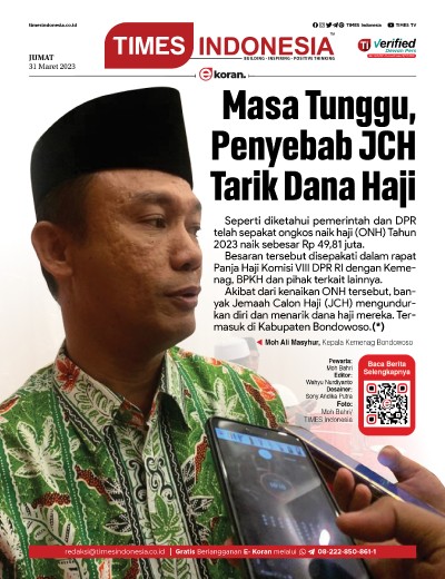 	Edisi Jumat, 31 Maret 2023: E-Koran, Bacaan Positif Masyarakat 5.0