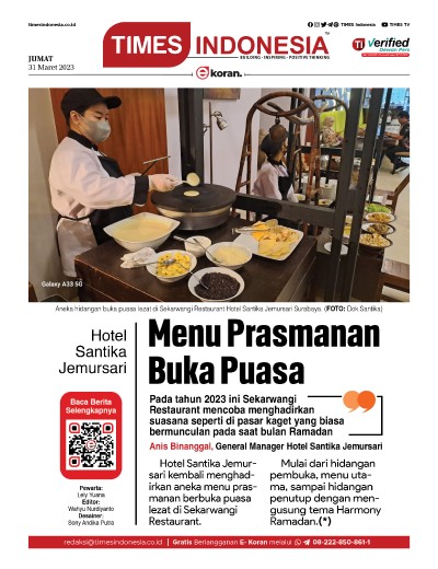 	Edisi Jumat, 31 Maret 2023: E-Koran, Bacaan Positif Masyarakat 5.0
