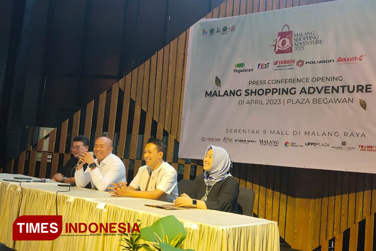 APPBI DPD Jawa Timur, APPBI DPC Malang, dan Diskopindag Kota Malang secara resmi membuka Malang Shopping Adventure 2023, Sabtu (1/4/2023). (Foto: Dok. TIMES Indonesia)