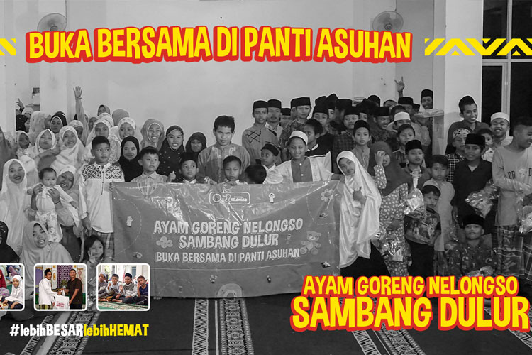 Ayam Goreng Nelongso Buka Bersama Anak Yatim Piatu