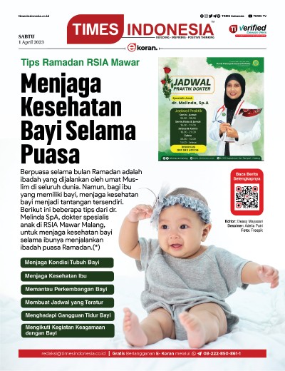  	Edisi Sabtu, 1 April 2023: E-Koran, Bacaan Positif Masyarakat 5.0 