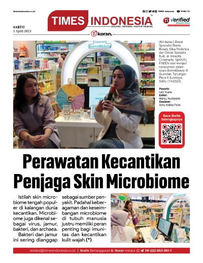 Edisi Sabtu, 1 April 2023: E-Koran, Bacaan Positif Masyarakat 5.0