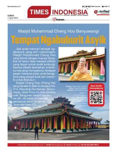 Edisi Sabtu, 1 April 2023: E-Koran, Bacaan Positif Masyarakat 5.0