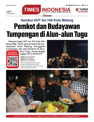 Edisi Sabtu, 1 April 2023: E-Koran, Bacaan Positif Masyarakat 5.0