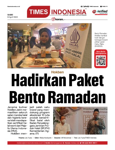 Edisi Rabu, 5 April 2023: E-Koran, Bacaan Positif Masyarakat 5.0