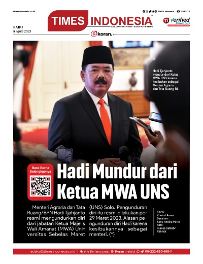 Edisi Rabu, 5 April 2023: E-Koran, Bacaan Positif Masyarakat 5.0