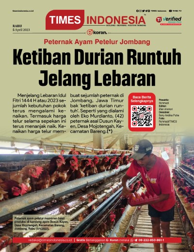 Edisi Rabu, 5 April 2023: E-Koran, Bacaan Positif Masyarakat 5.0