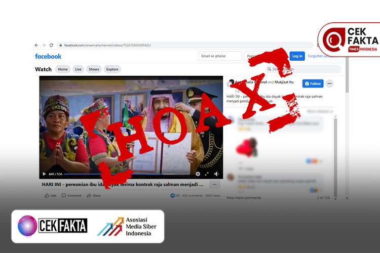 Video Ibu Ida Dayak menerima kontrak Raja Salman menjadi penduduk arab saudi.