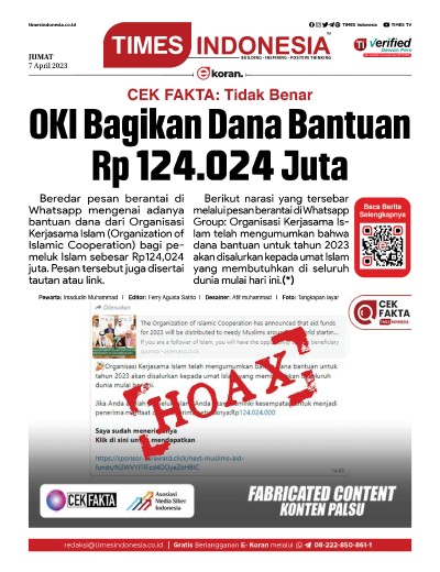 Edisi Jumat, 7 April 2023: E-Koran, Bacaan Positif Masyarakat 5.0