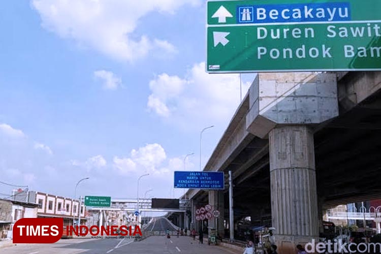 Tol Becakayu mempercepat waktu perjalanan dan melancarkan distribusi dari Jakarta Timur menuju Bekasi Barat. (FOTO: dok TI)